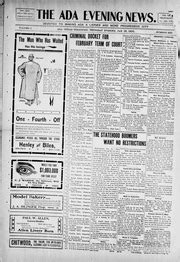 Ada Evening News 1905 01 12 Free Download Borrow And Streaming
