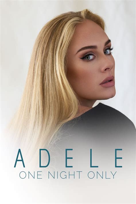 Adele One Night Only 2021 Posters The Movie Database Tmdb