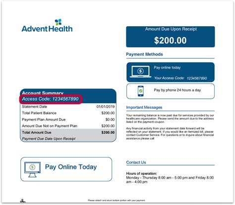 Advent Health Billing