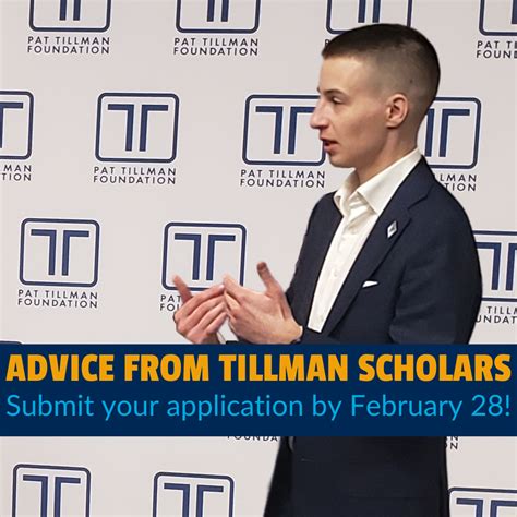Advice From Tillman Scholars Preparing Your 2023 Application Pat