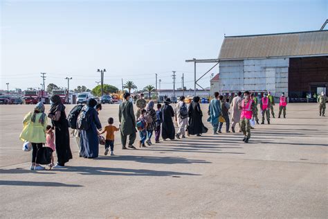 Afghan Evacuees Arrive At Naval Station Rota United States Navy News Stories