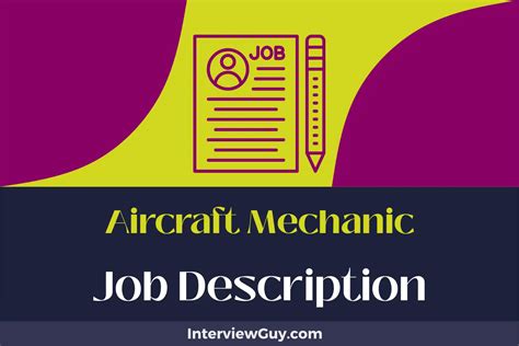 Airplane Mechanic Job Description