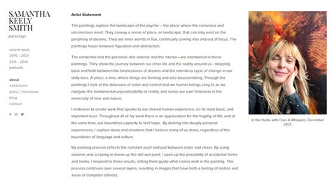 Alexandra James Artist Statement And Biography