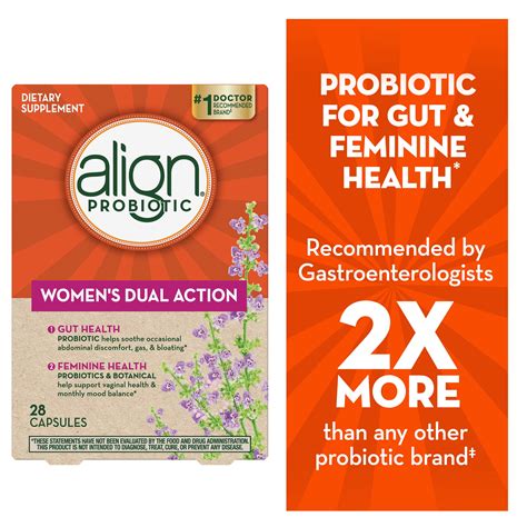 Align Women S Dual Action Probiotic Supplement Align Probiotic