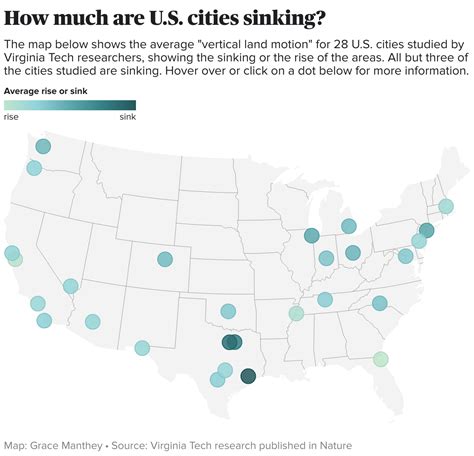 All 28 Of The U S Amp 39 S Largest Cities Are Sinking Study Finds