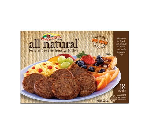 All Natural Premium Pork Sausage Patties 12 Boxes