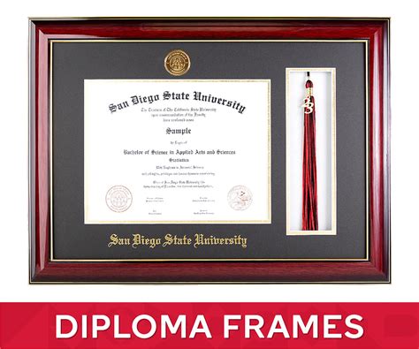 Allgiftframes San Diego State University Diploma Frame Sdsu Graduation Degree