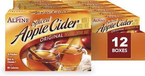 Alpine Sugar Free Spiced Apple Cider Drink Mix Cinnamon Flavored 1