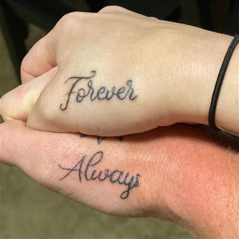 Always And Forever Couple Tattoos Always And Forever Couple Tattoos