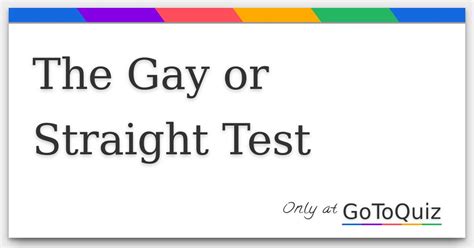 Am I Gay Or Straight Test On My Picture