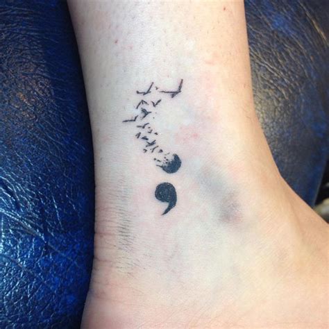 Amazing And Simple Semicolon Tattoo Design Incredible Snaps