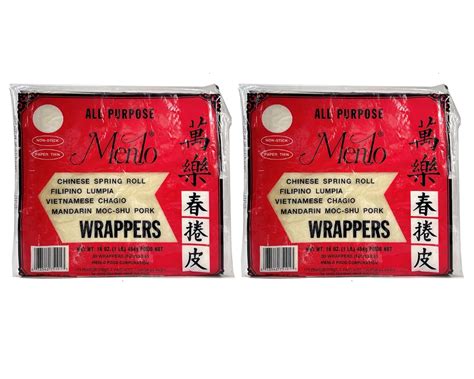 Amazon Com 2 Packs Menlo Wrappers Lumpia Wrappers Spring Roll Wrappers