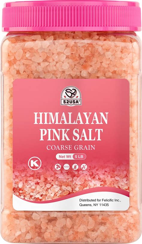 Amazon Com 52Usa Himalayan Pink Salt Coarse Salt 5 Pound 80Oz