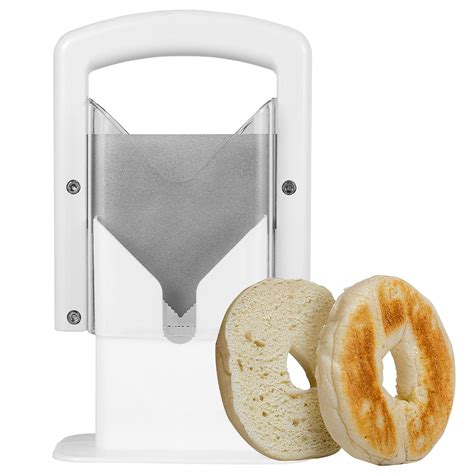 Amazon Com Adjustable Stainless Steel Bagel Slicer And Cutter Bagel