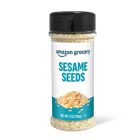 Amazon Com Amazon Grocery Sesame Seeds 3 Oz Previously Happy Belly Packaging May Vary Everything Else