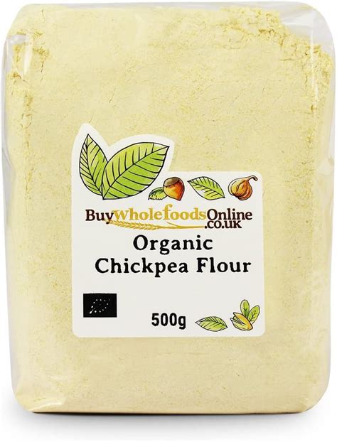 Amazon Com Buy Whole Foods Organic Chickpea Gram Flour 500G Grocery Gourmet Food