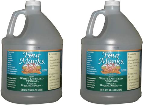 Amazon Com Four Monks White Distilled Vinegar San Fransisco 1