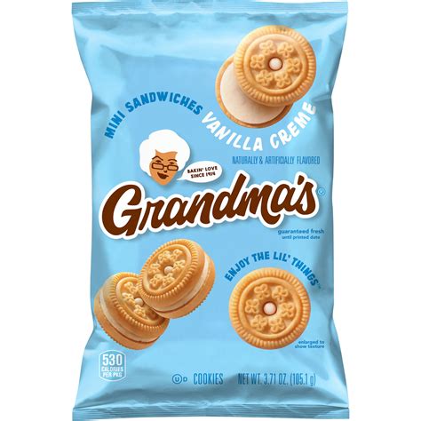 Amazon Com Grandma S Cookies Mini Sandwich Cr Mes Vanilla 2 12 Ounce Pack Of 60 Amazon Com Grandma S Cookies Mini Sandwich Cr Mes Vanilla 2 12 Ounce Pack Of 60