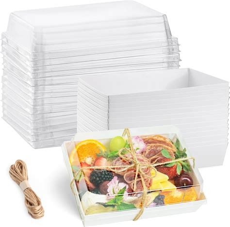 Amazon Com Leafiew 25 Pack 7X5 Charcuterie Boxes With Clear Lids To Amazon Com Leafiew 25 Pack 7X5 Charcuterie Boxes With Clear Lids To