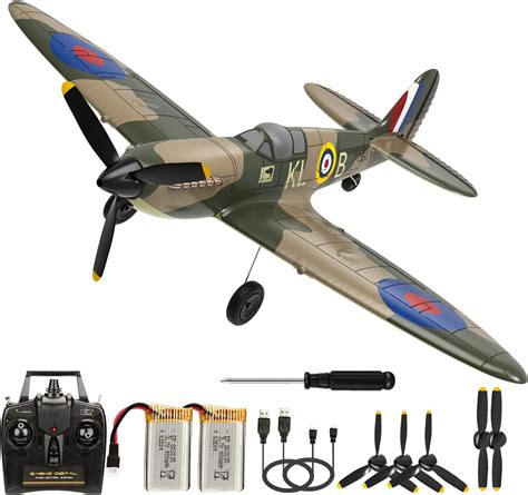 Amazon Com Rc Plane Spitfire Fighter 2 4Ghz 4Ch Remote Control