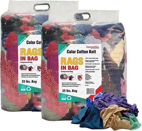 Amazon Com Supremeplus Recycled Color Knit Cleaning Rags Shop Rags
