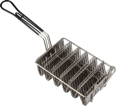 Amazon Com Taco Basket For Frying Holds 4 6 Shells Deep Fryer Taco