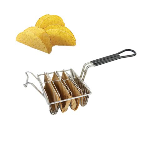 Amazon Com Taco Fryer Basket Stainless Steel Taco Shell Fry Basket