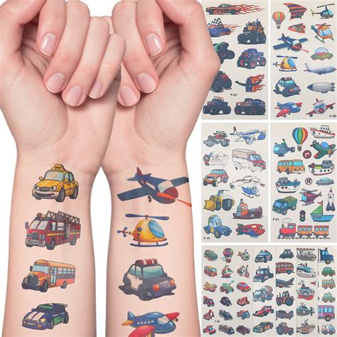 Amazon Com Temporary Tattoo Kids 10Sheets Kids Tattoos 108Pcs