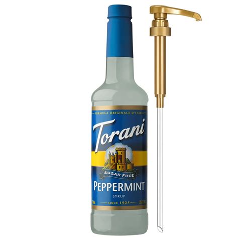 Amazon Com Torani Sugar Free Peppermint Coffee Syrup Flavored Syrup