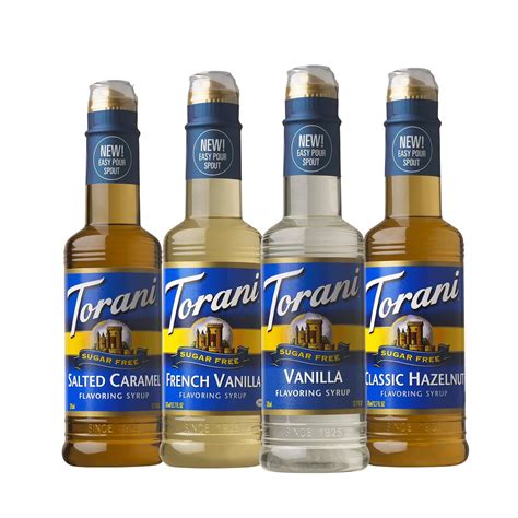 Amazon Com Torani Sugar Free Syrup Coffeehouse Variety Pack 12 7 Ounce Pack Of 4