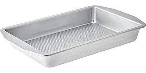 Amazon Com Usa Pan 1110Rc 3 Abc 1 American Bakeware Classics 9 X 13 Inch Rectangular Lasagna Cake And Brownie Pan Aluminized Steel Home Kitchen