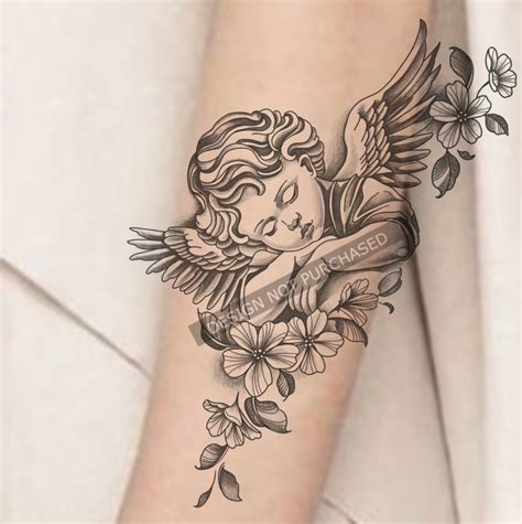 Angel Guardian Tattoo Design