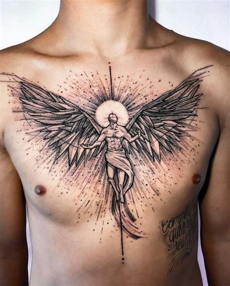 Angel Wings Tattoo Designs On Chest