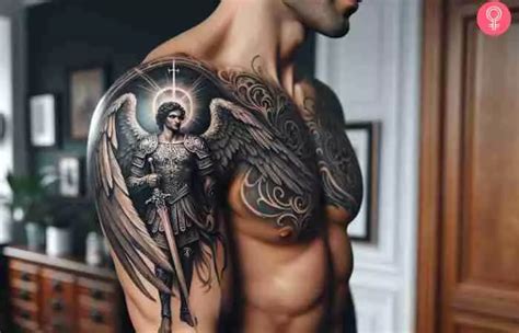 Archangel Tattoo Shoulder 69 Symbolic St Michael Tattoo Ideas To Archangel Tattoo Shoulder 69 Symbolic St Michael Tattoo Ideas To