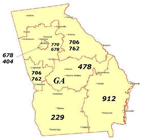 Area Code Of Ga