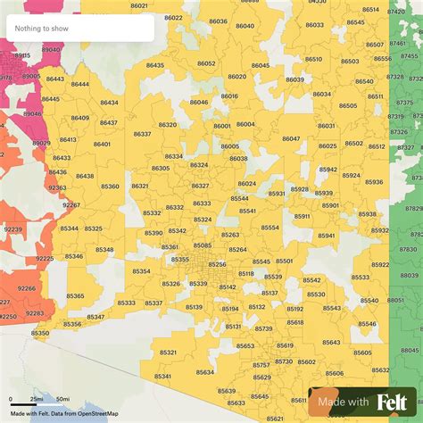Arizona Zip Code Map Map Of Arizona By Zip Code