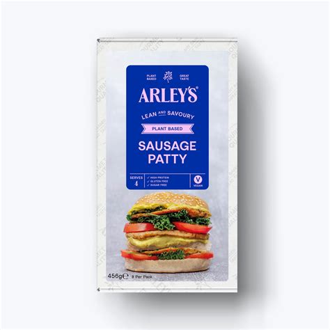 Arley Amp 39 S Plant Based Sausage Patty 8 X 57G
