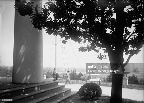 Arlington Mansion Columns 1917 Former Home Of Confederate Army