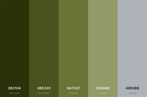 Army Greens Color Palette