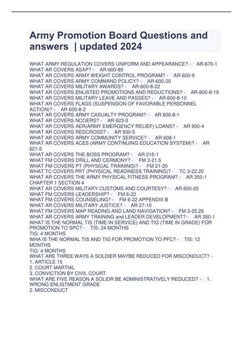 Army Regulation On Promotion