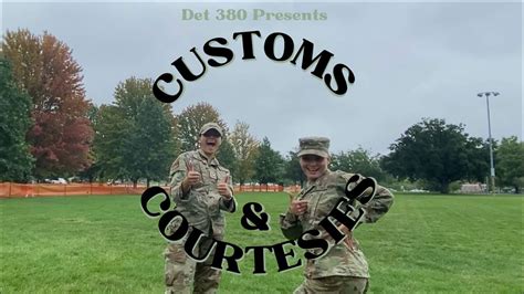 Army Rotc Customs Amp Courtesies Youtube