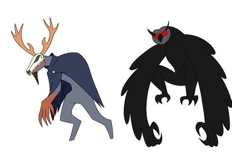 Artstation Cryptid Series The Wendigo And The Owlman