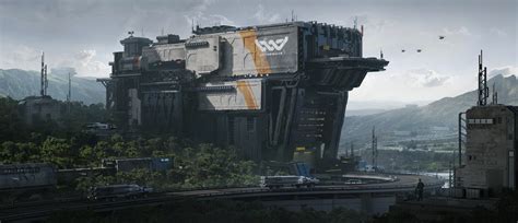 Artstation Sci Fi Military Base
