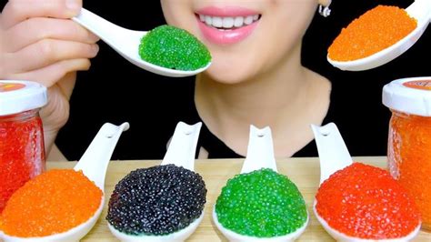 Asmr Tobiko Eggs Flying Fish Roe Extreme Eating Sounds Tracyn Asmr