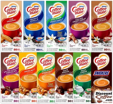 Assorted Liquid Nestle Coffee Mate Creamers 550 Case