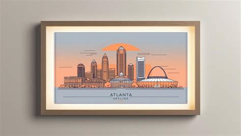 Atlanta Skyline Etsy