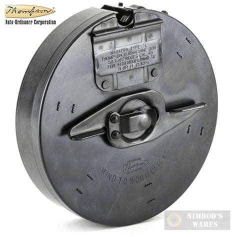 Auto Ordnance Thompson 50 Round Drum Magazine 45 Acp Boresight Solutions