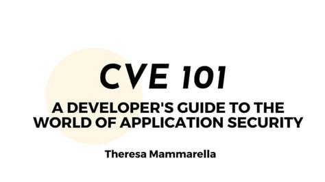 Autonomous It Hands On It Cve 101 Demystifying The Three Letter