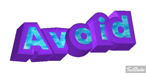 Avoid Word Animated Gif Logo Designs