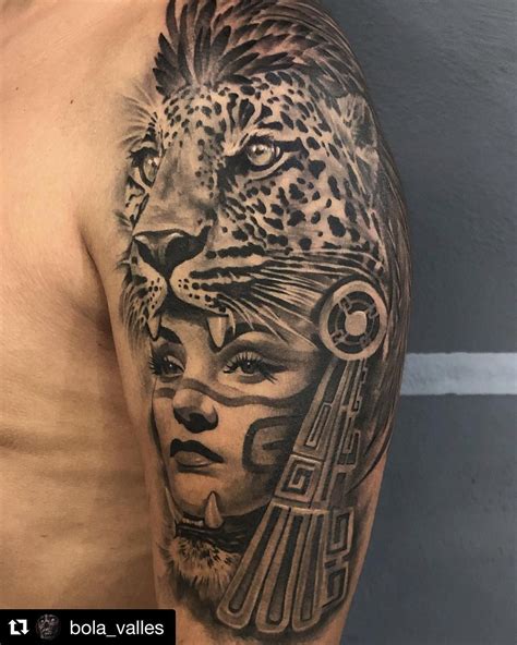 Aztec Jaguar Warrior Tattoo